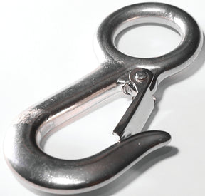 Baron 2311S Rigid Eye Snap, 400 lb Working Load, Stainless Steel, Nickel-Plated