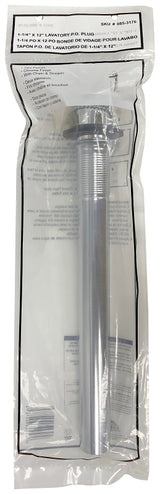 ProSource PMB-156 Lavatory Plug, Pull-Out, Chrome, 2/PK