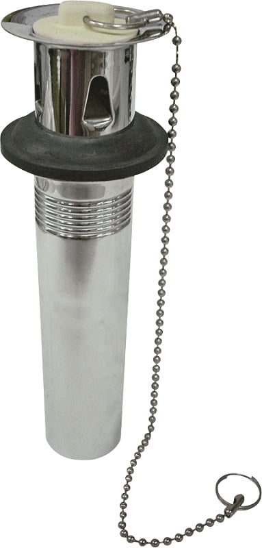 ProSource PMB-156 Lavatory Plug, Pull-Out, Chrome, 2/PK