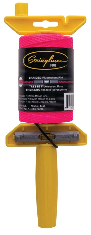 Stringliner 24462 Line Reel, 500 ft L Line, Fluorescent Pink Line