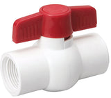 B & K 107-135HC Ball Valve, White, 1 in Connection, FPT x FPT, 150 psi Pressure, PVC Body