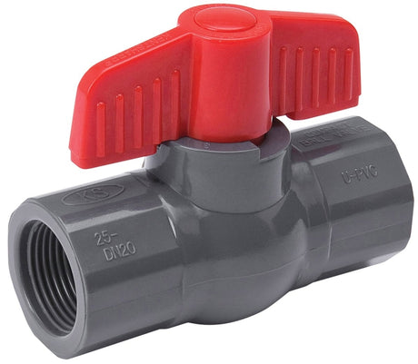 B & K ProLine Series 107-104 Ball Valve, 3/4 in Connection, FIP, 150 psi Pressure, PVC Body