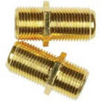 RCA CVH66Z In-Line Connector, Brass Housing Material