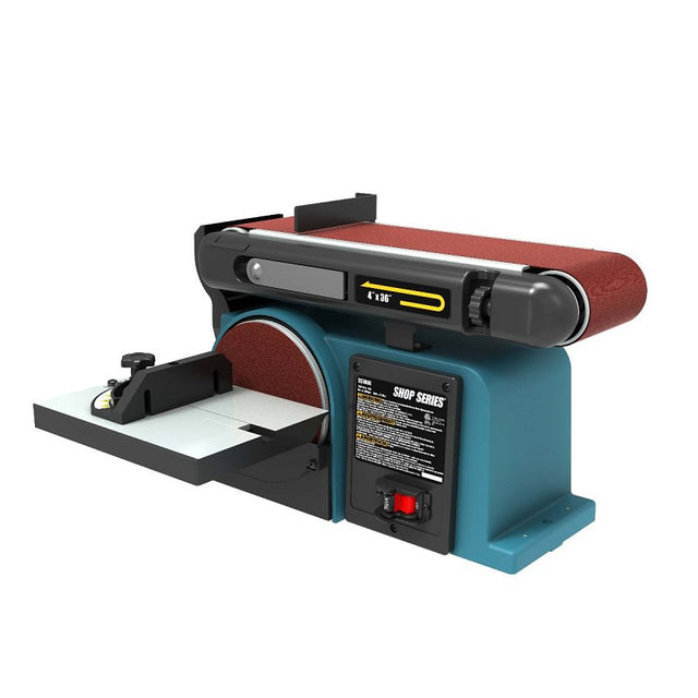 ShopSeries SS7866 Belt and Disc Sander, 4.3 A, 4 x 36 in Belt, 6 in Dia Disc