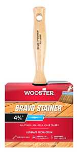 Wooster F5119-4-3/4 Paint Brush, 4-3/4 in W, 2-3/4 in L Bristle, China/Polyester Bristle, Threaded Handle