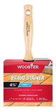 Wooster F5119-4-3/4 Paint Brush, 4-3/4 in W, 2-3/4 in L Bristle, China/Polyester Bristle, Threaded Handle