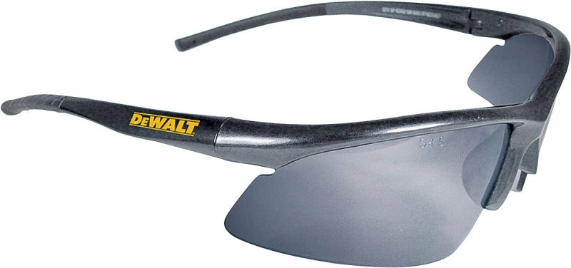 DEWALT DPG51-6C Safety Glasses, Scratch-Resistant Lens, Polycarbonate Lens, Full Frame, Nylon Frame, Black Frame