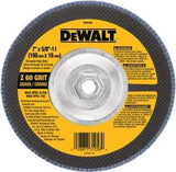 DEWALT DW8329 Flap Disc, 7 in Dia, 5/8-11 Arbor, Coated, 60 Grit, Medium, Zirconium Oxide Abrasive, Fiberglass Backing