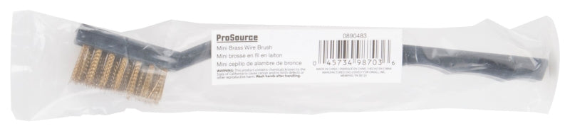 ProSource PB-57130-B3L Wire Brush, Brass Bristle, 1/2 in W Brush, 7 in OAL
