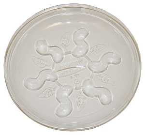 Gardener's Blue Ribbon Saucer Plus Series SP16 Waterproof Plant Saucer, 16 in Dia, Plastic, Clear, Pack of 12