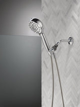 Delta 75719 Hand Shower with Cleaning Spray, 1/2 in Connection, 1.75 gpm, 6-Spray Function, Metal, Chrome, 72 in L Hose