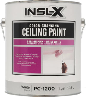 Insl-X PC-1200 Series PC-1200-09901 Ceiling Paint, Flat, Pink, Pack of 4