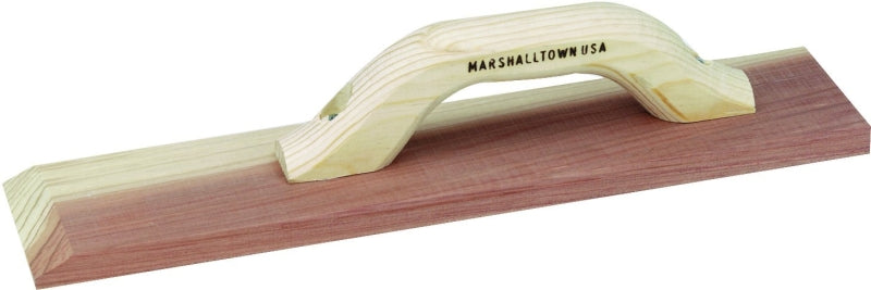 Marshalltown 144 Hand Float, 16 in L Blade, 3-1/2 in W Blade, 3/4 in Thick Blade, Redwood Blade, Wood Handle