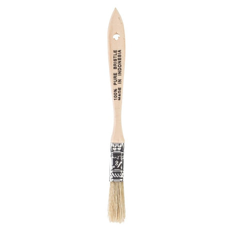 Wooster F5117-1/2 Paint Brush, 1/2 in W, Flat Brush, 1-1/2 in L Bristle, China Bristle, Plain-Grip Handle