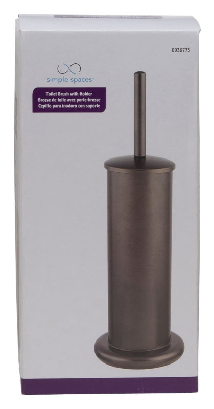 Simple Spaces MYY004 Toilet Bowl Brush with Stand, Steel Holder