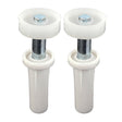 Prime-Line N 6582 Door Roller, 7/8 in Dia Roller, 1/4 in W Roller, Nylon, White, 1-Roller, 30 lb, Top