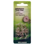 HILLMAN 7/16 in. L Silver Steel Twist Pins 16 pk, Pack of 10