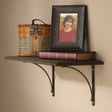 Knape & Vogt 200 Series 200MBLK8 Shelf Bracket, 50 lb, 7-3/4 in L, 7-3/4 in H, Steel
