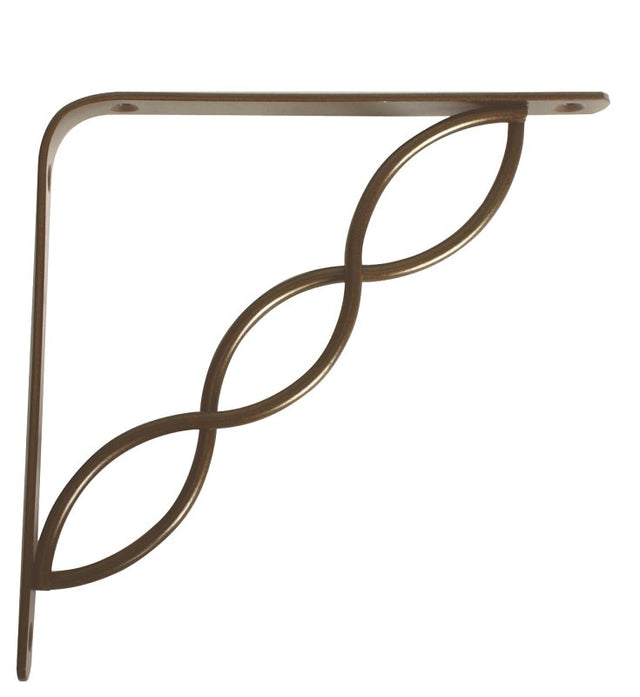 Knape & Vogt 200 Series 200CAB8 Shelf Bracket, 50 lb, 7-3/4 in H, 7-3/4 in L, Steel, Antique Bronze