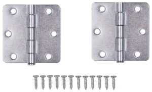 ProSource LR-110-PS Door Hinge, 3 in H Door Leaf, 3 in W Door Leaf, 2 mm Thick Door Leaf, 3 in L x 3 in W in, Steel