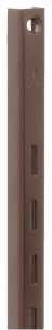 Knape & Vogt 80 80 BN 48 Shelf Standard, 320 lb, 16 ga Thick Material, 5/8 in W, 48 in H, Steel, Pack of 10