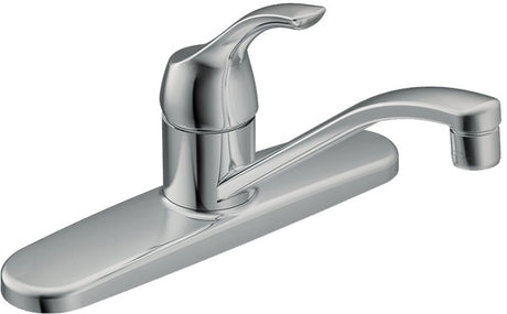Moen Adler Series CA87526 (87585) Kitchen Faucet, 1.5 gpm, Stainless Steel, Chrome-Plated, Deck Mounting, Lever Handle
