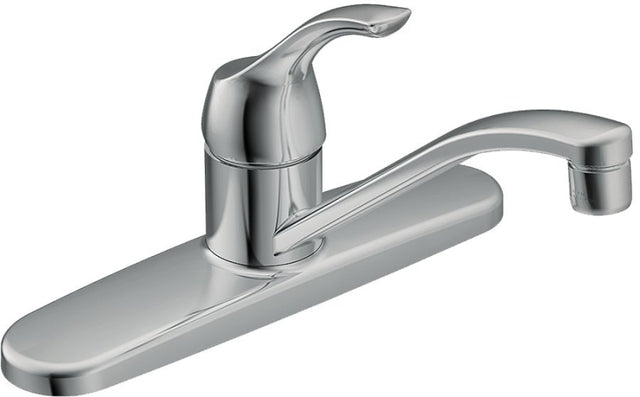 Moen Adler Series CA87526 (87585) Kitchen Faucet, 1.5 gpm, Stainless Steel, Chrome-Plated, Deck Mounting, Lever Handle