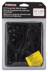 ProSource FH92105 Cargo Net, 30 in L, 15 in W, Rubber, Black