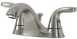 American Standard Cadet Suite 9091201.295 Series Centerset Bath Faucet, Low Arc Spout, Brushed Nickel, 4-5/16 in, Metal