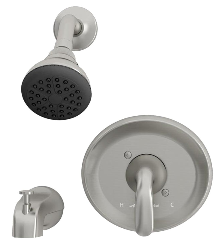 American Standard Cadet Suite Series 9091512.295 Tub and Shower Faucet, Adjustable Showerhead, 2 gpm Showerhead, Brass