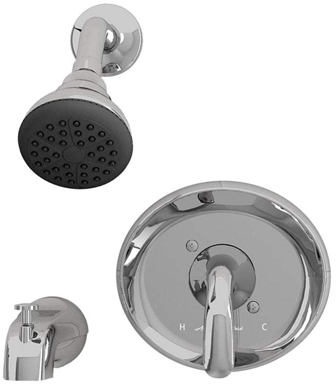 American Standard Cadet Suite Series 9091512.002 Tub and Shower Faucet, Adjustable Showerhead, 2 gpm Showerhead, Brass
