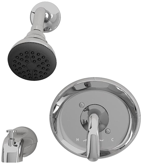 American Standard Cadet Suite Series 9091512.002 Tub and Shower Faucet, Adjustable Showerhead, 2 gpm Showerhead, Brass
