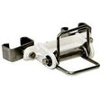 Zareba PATPC-Z T-Post Corner Insulator, 2 in Fence Wire, Polytape, Polyethylene/Stainless Steel, White, T-Post Mounting