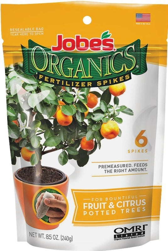 Jobes 04226 Organic Fertilizer Pack, Spike, 3-5-5 N-P-K Ratio