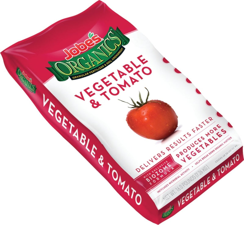 Jobes 09023 Vegetable and Tomato Organic Plant Food, 16 lb, Granular