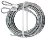Prime-Line GD 52101 Aircraft Cable, 3/32 in Dia, 12 ft L, 1385 lb Working Load, Carbon Steel, Galvanized