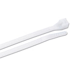 Gardner Bender 46-206 Cable Tie, 0.22 in Max Bundle Dia, Double-Lock Locking, Nylon, Natural, 6 in L, 100/BAG