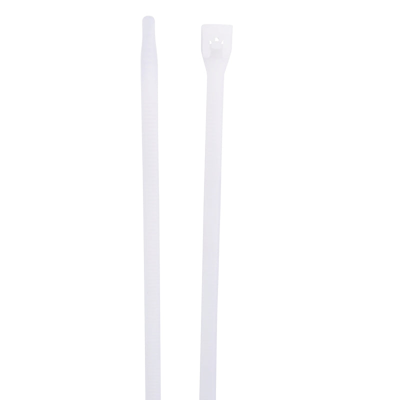 Gardner Bender 46-308 Cable Tie, 2 in Max Bundle Dia, Double-Lock Locking, 6/6 Nylon, Natural, 8 in L, 100/PK
