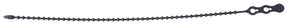 Gardner Bender 46-12BEADBK Cable Tie, 3-1/4 in Max Bundle Dia, Beads Lock, Key-Hole Slot Locking, Resin, Black