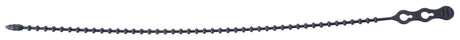 Gardner Bender 46-12BEADBK Cable Tie, 3-1/4 in Max Bundle Dia, Beads Lock, Key-Hole Slot Locking, Resin, Black