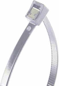 Gardner Bender 46-311SC Cable Tie, 0.27 in Max Bundle Dia, Double-Lock Locking, 6/6 Nylon, Natural, 11 in L, 50/PK