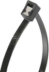 Gardner Bender 46-314UVBSC Cable Tie, 0.3 in Max Bundle Dia, Double-Lock Locking, 6/6 Nylon, Black, 14 in L