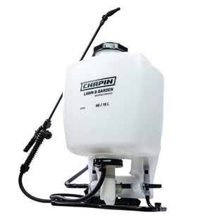 Chapin 60100 Backpack Sprayer, 4 gal Tank, 48 in L Hose, Poly Tank, 25 ft Horizontal