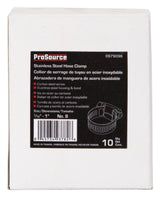 ProSource HCRAN08 Interlocked Hose Clamp, Stainless Steel, Stainless Steel, Pack of 10