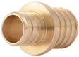 SharkBite UC060LF Reducing Coupling, 3/4 x 1 in, Barb x Crimp, Brass, 80 to 160 psi Pressure