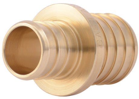 SharkBite UC060LF Reducing Coupling, 3/4 x 1 in, Barb x Crimp, Brass, 80 to 160 psi Pressure