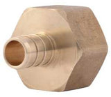SharkBite UC068LFA Pipe Adapter, 1/2 x 3/4 in, PEX x FNPT, PEX-B, Brass, 80 to 160 psi Pressure