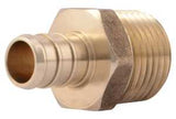 SharkBite UC120LFA10 Pipe Adapter, 1/2 in, MNPT, PEX-B, Brass, 80 to 160 psi Pressure