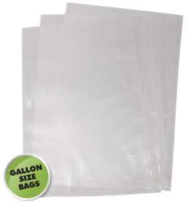 Weston 30-0102-W Series Vacuum Seal Bag, 16 in L, 11 in W, Plastic, Clear
