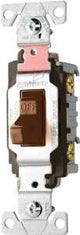 Eaton Wiring Devices CS120B Series Toggle Switch, Brown, 20 A, 120/277 V, Screw Terminal, Nylon Housing Material
